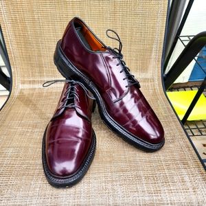 Allen Edmonds, 11C,  Cordovan 8 , CG LEEDS, PTB, MADE IN USA, LUGZ SOLE AND HEEL